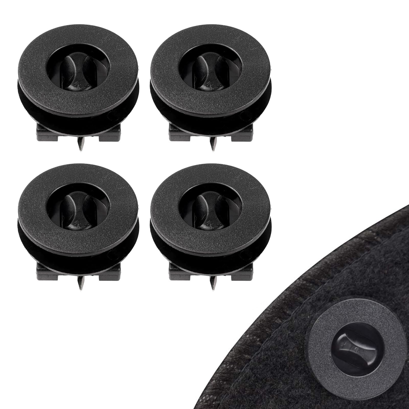 

RICISUNG Car Universal [Set of 4] Car Floor Mat Clips Universal Car Stock Clip Carpet Floor Holder Sleeve