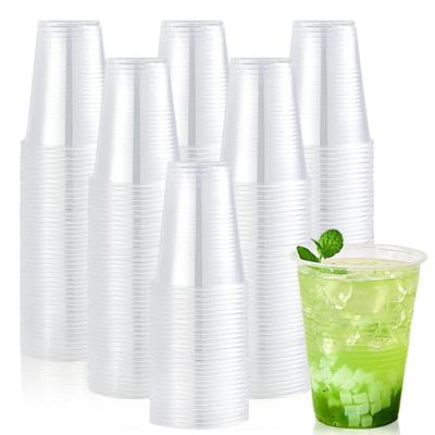 50/100 Stück Einwegbecher aus klarem Kunststoff Outdoor-Picknick Plastikbecher Trinkbecher für Partys Geburtstage Hochzeiten Camping Utensilien