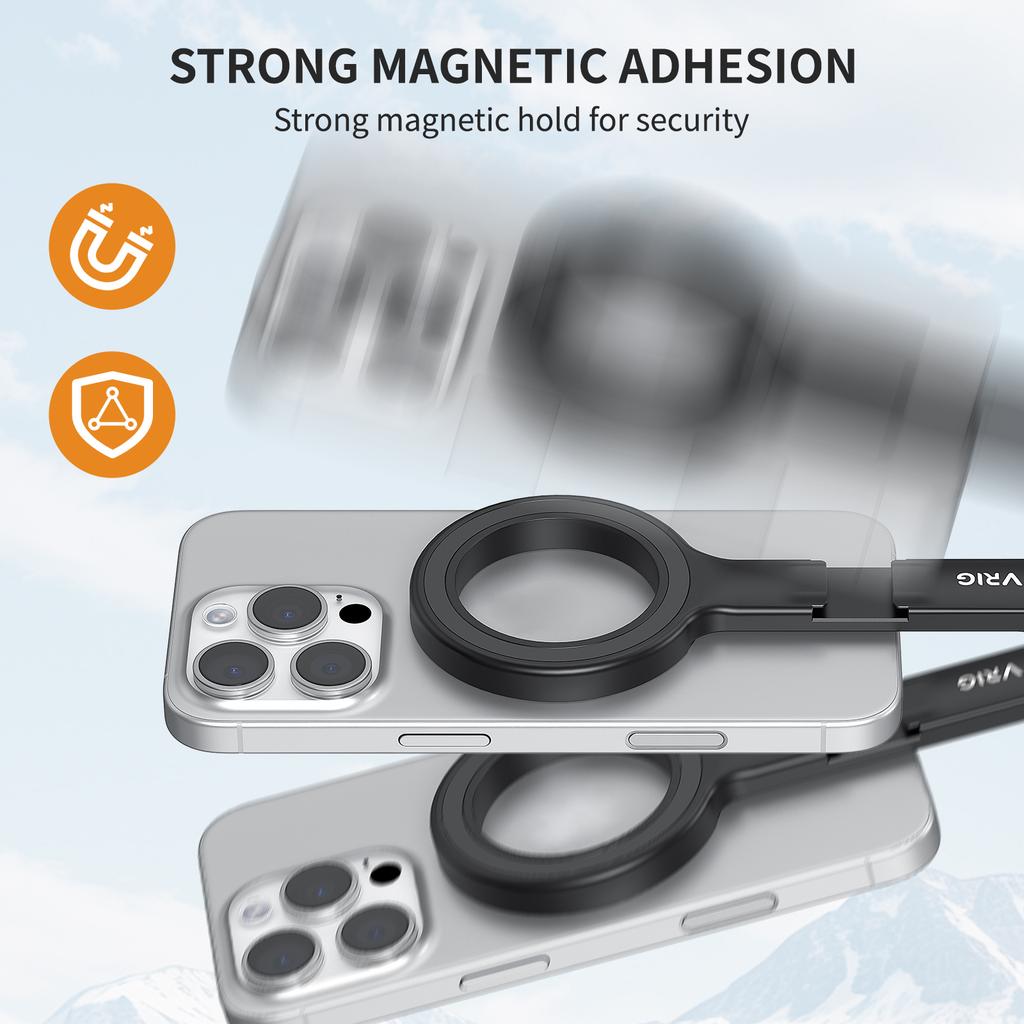 VRIG 360 Degree Rotation Magnetic Phone Mount Multi-function Selfie Stick Photography Tripod