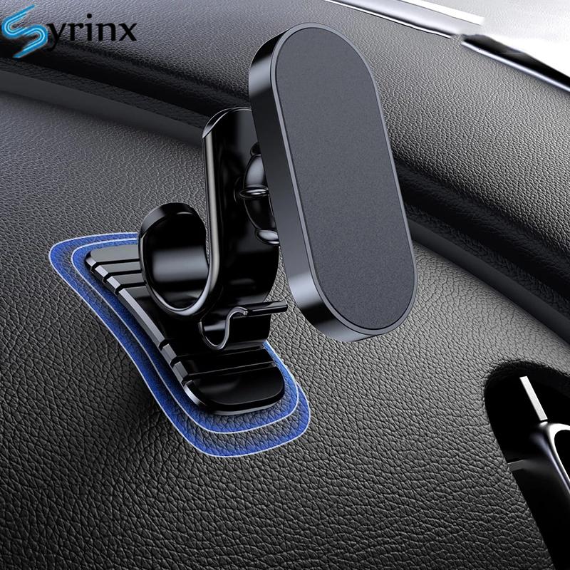 2022 Magnetic Plate Car Phone Holder Small 360 Rotation Magnet Mount Mobile Cell Stand Telefon Bracket Support For iPhone 14