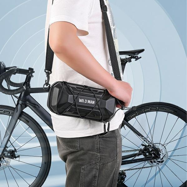 Wildman Bicycle Case/Holder Xt17 1L Handlebar Bag Black/Black