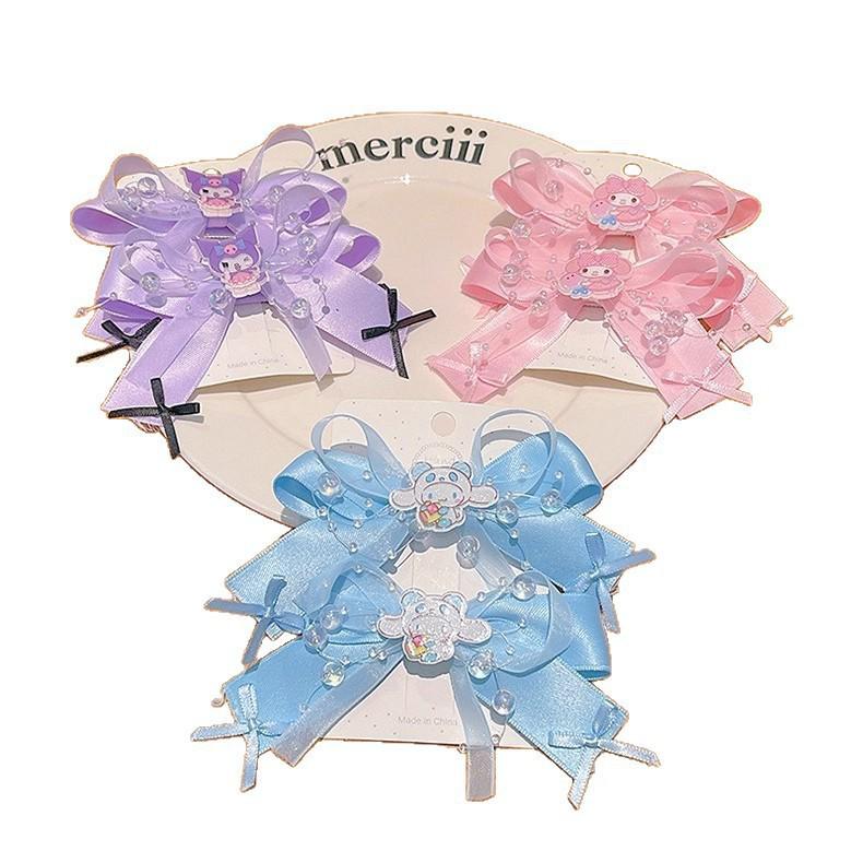 Kuromi Butterfly Hair Clips for Girls - 2025 New Cartoon Melody Side Clips