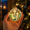 Theme Christmas Tree Ornament with Lights, Hanging Sea Decor for Holiday Xmas Tree Party