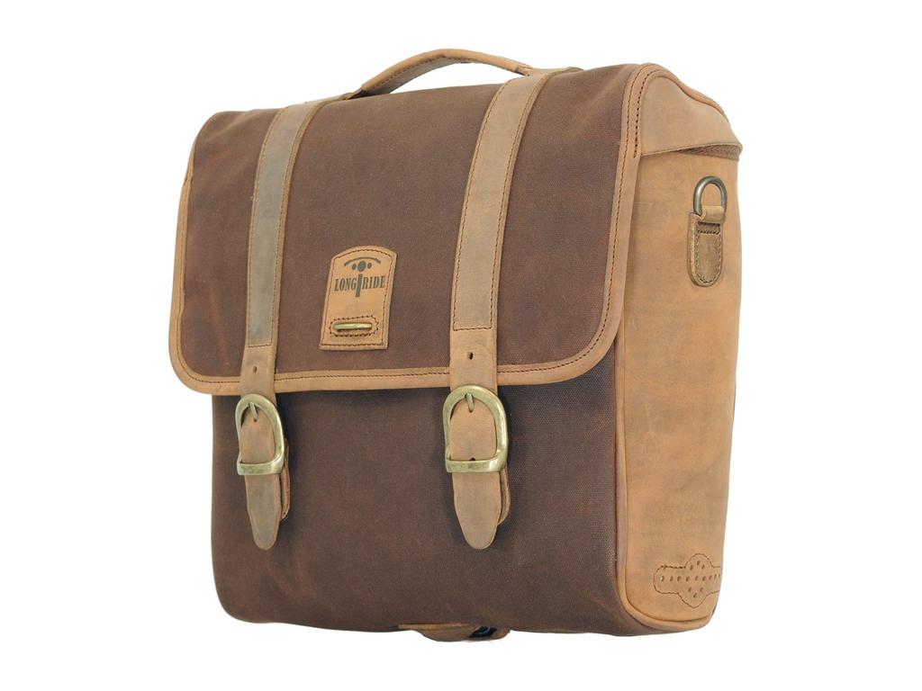 LONGRIDE Heritage Saddlebag Lid Flap Brown CUS131WBRO (12.5L)