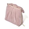 Francfranc Velvet Ribbon Stand Freestanding Cosmetic Makeup Storage Pouch, Pink, Stand-Up Style, Pouch,