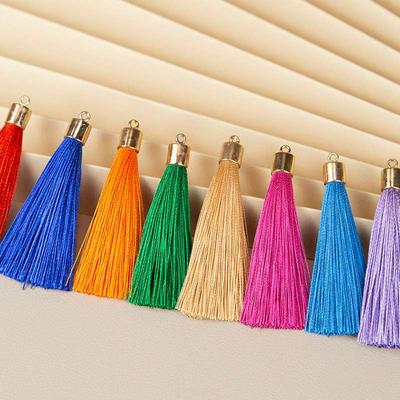 6cm Weight Tassel Pendant Pendant 20 Pieces Simple Keychain Accessories Wholesale Small Tassel Bag Earrings Tassel Tassel