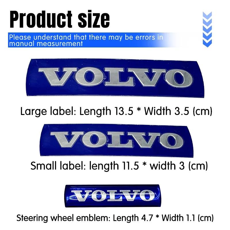 Volvo XC60 S60L S60 S40 C30 XC90 S80L İçin Ön Izgara Amblemi Rozeti Arka Bagaj Rozeti Çıkartması Direksiyon simidi çıkartması Aksesuarlar