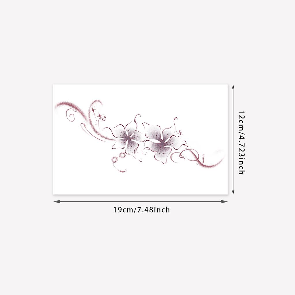 Premium Herbal Semi-Permanent Simple Star Moon Fringe Tattoo Sticker