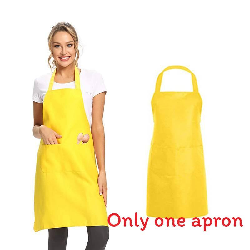 Moderner Polyester-Schürze mit einfarbigem Design für Restaurant- und Küchengebrauch