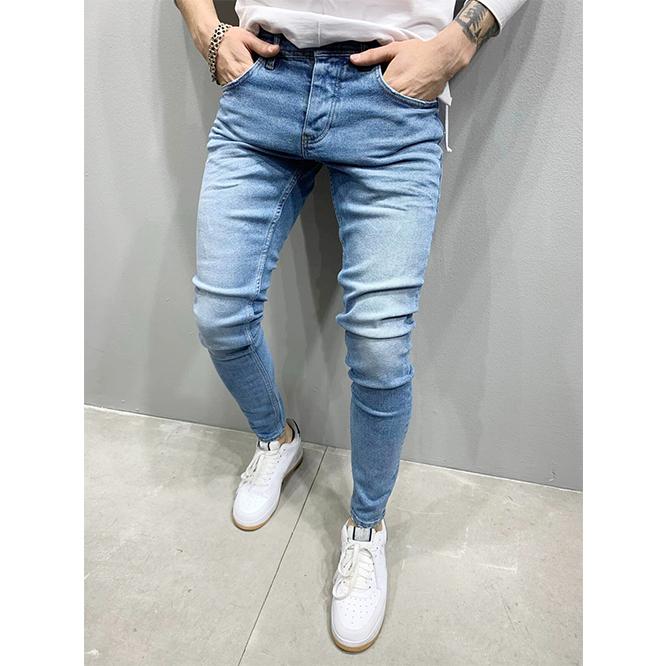 Hombres moda casual pantalones súper skinny jeans slim denim leggings moda  pantalones masculinos comprar a buen precio — entrega gratuita, reseñas  reales con fotos — Joom