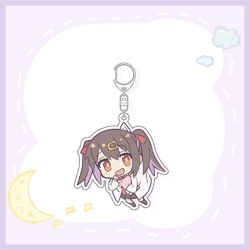 6CM Cute Anime Onimai: I'm Now Your Sister!Keychain Acrylic Figure Keyring Pendant Cosplay Jewelry Charm Fans Gifts