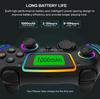 Kabelloser Game Controller Dynamische RGB-Beleuchtung Kabellos 2.4GHz Sechs-Achsen-Gyroskop Touch-Tasten für PS5/PS4/PS3/Switch Spiel-Spieler