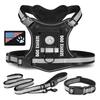 Dogs Harness with Leash Tactic Pet Chest Strap Collar Adjustable Pet Chest Harness Outdoor Walk Training Vest for Dogs