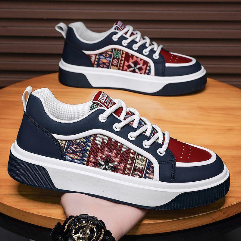 Popular 2025 autumn men's shoes new casual trend board shoes fashion versatile Internet celebrity platform sports ins trendy shoes