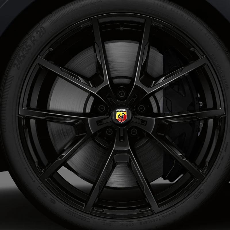 4pcs 56mm Car Logo Wheel Center Hub Cap For Fiat ABARTH 124 125 130 131 500 595 Esseesse 695 Punto Scorpion Auto Accessories