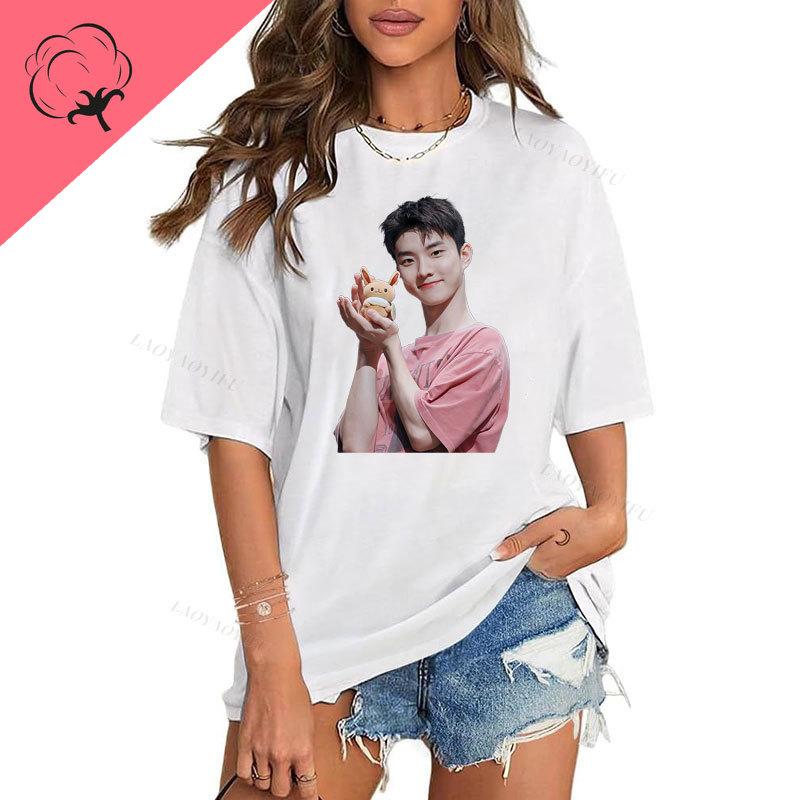 New Arrival Kpop Novelty Trend Camisetas Ji Chang Min The Boyz Hip Hop Streetwear Harajuku New In Tops Cotton Camisa Tee
