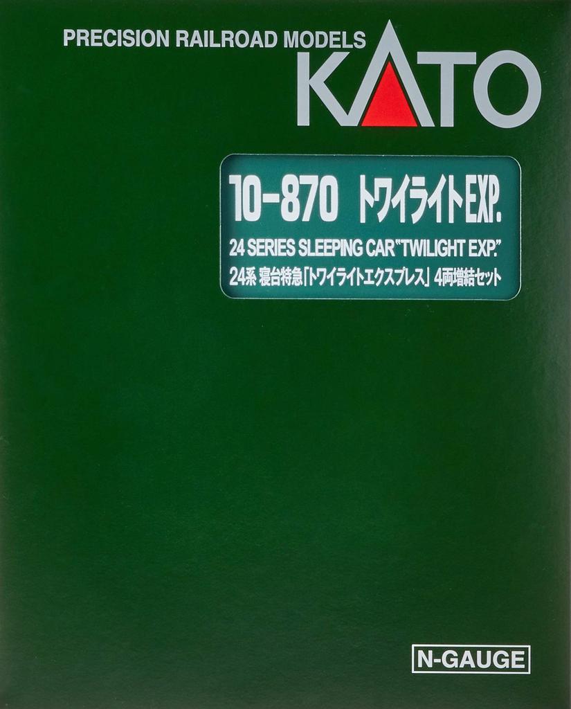 KATO N Gauge 24 Series Twilight Express, doplňková sada, model osobního vozu pro 4 vozy, 10-870