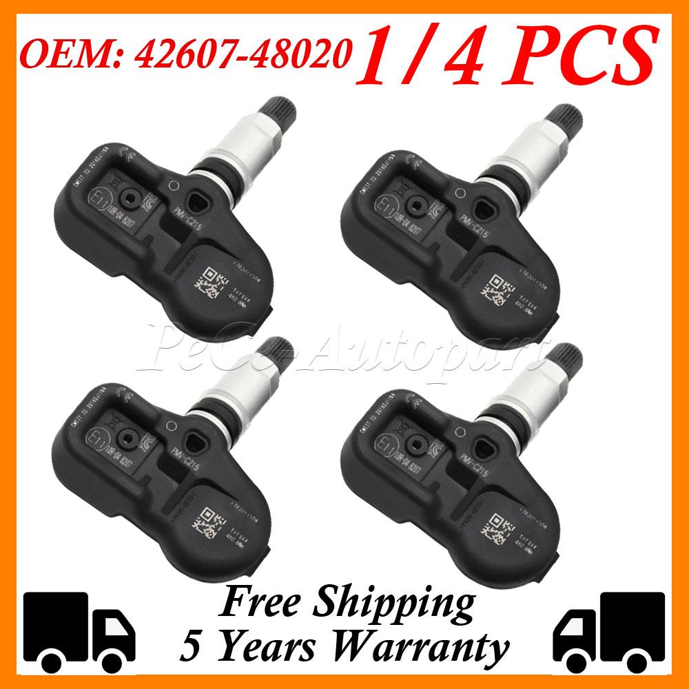 1/4PCS 42607-48020 4260748020 Tire Pressure Monitor Sensor For Toyota C-HR Pacific Camry PMV-C215 For Corolla Lexus LS500h LX570