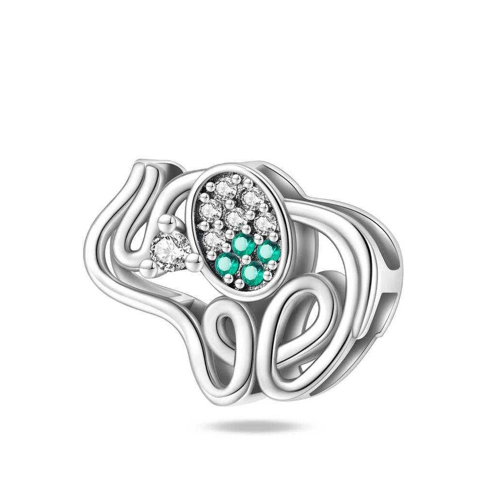 S925 Silver DIY Bracelet Accessories 925 Silver Firefly Lily Of The Valley Glow In The Dark Pendant Bead String Style Jewelry