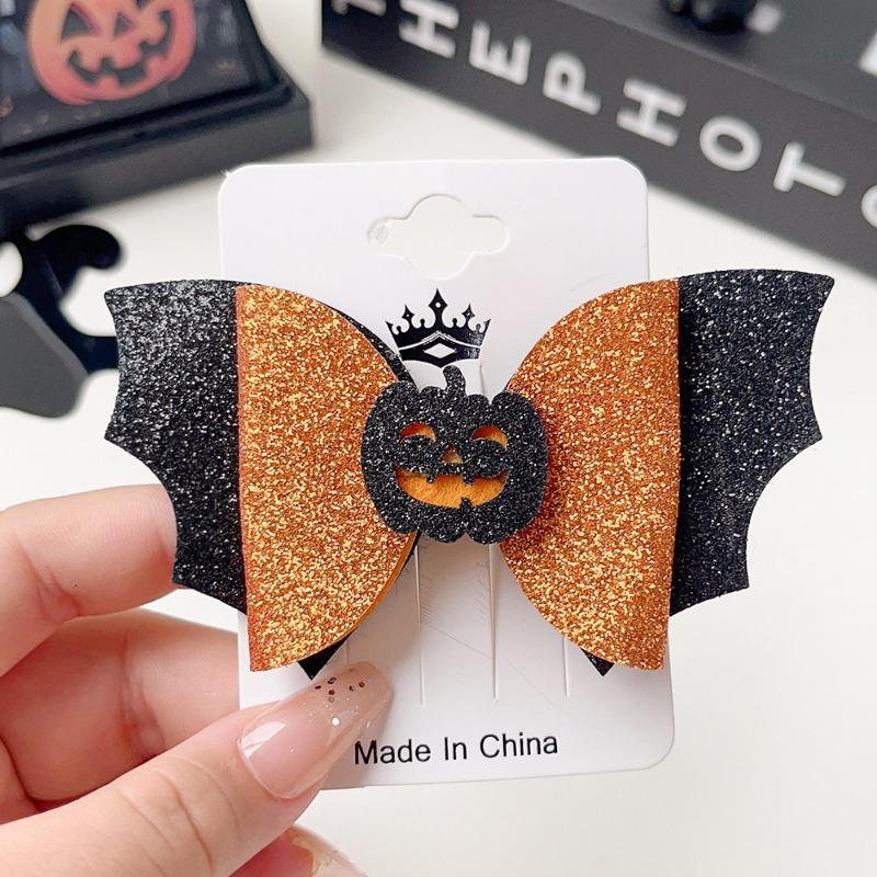 Halloween Funny Pumpkin Ghost Bat Side Clip Top Clip Festive Atmosphere Hair Accessory
