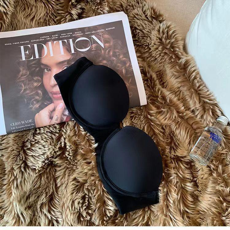 Biustonosze bezszwowe dla kobiet miękka bielizna biustonosz Push Up 1/2 szklanki Bralette komfort niewidoczny biustonosz bez fiszbin prosta seksowna bielizna