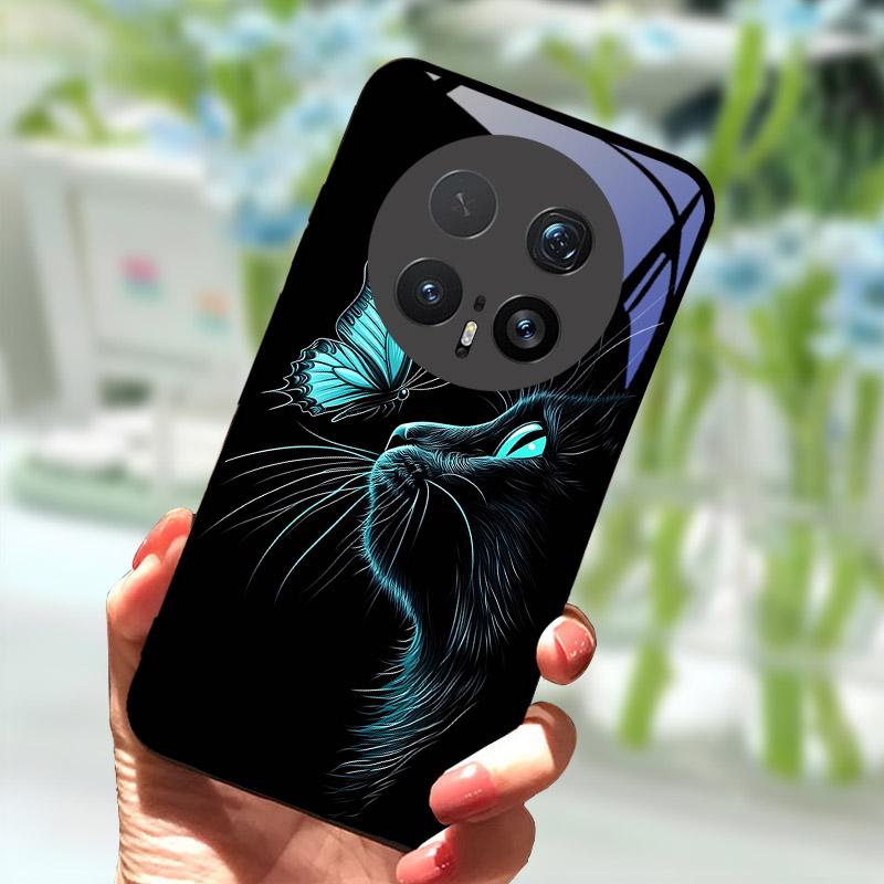 Case For Honor Magic 8 Pro 7 7Pro 6 Lite 5G Luxury Tempered Glass Back Cover For Magic7 6Pro Stylish Shell Bumper Magic8Pro Capa