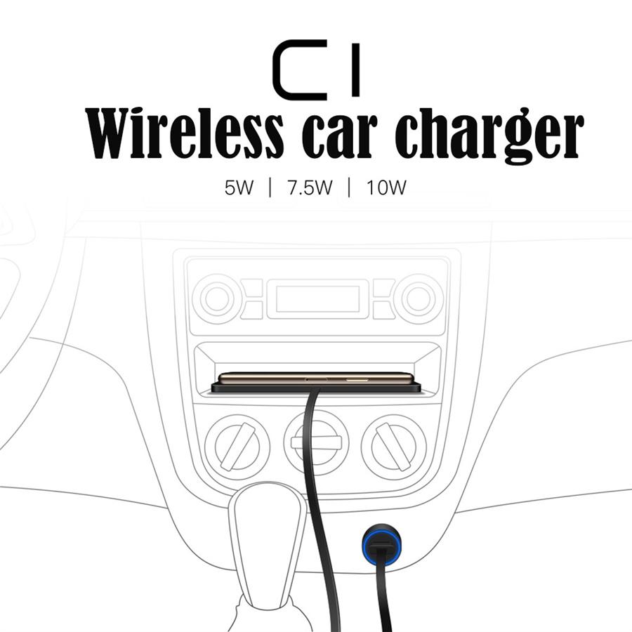 Wireless Car Charger 5W 7.5W 10W Fast Charging Phone Holder For iPhone Hauwei