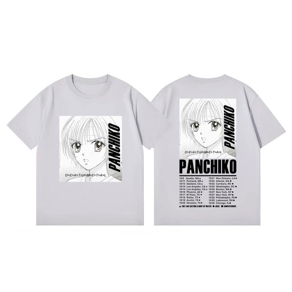 Rock Band Panchiko Music Album Graphic T Shirts Unisex Women High Quality Fashion Oversized Tshirts Summer Casual Cotton Tshirt
