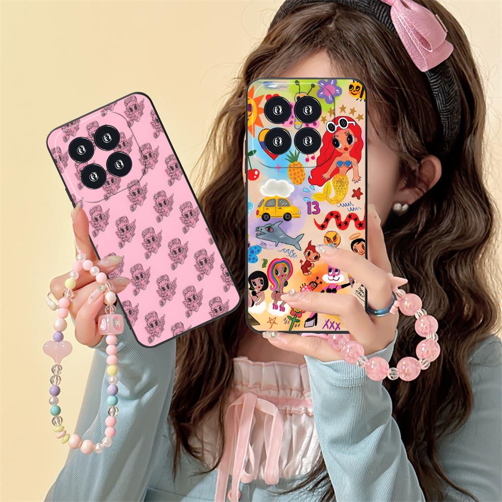 Karol G Latino Mobile Cell Phone Case for Xiaomi 15 14 13 12 Mi 11 T Ultra Lite Pro S X 5G Colorful Printing Cover Pretty Cover