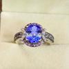 Tanzanite Oval Cut Gemstone With 925 Sterling Silver Ring For Men's #B666 JL375688145990