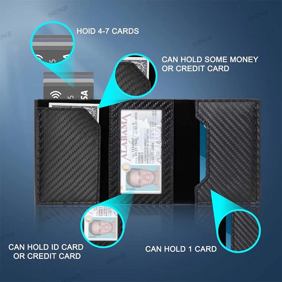 Rfid Credit Card Holder Men Wallets for Airtag Slim Thin Bank Cardholder Case Travel Minimalist Wallet for Apple Air Tag Tracker