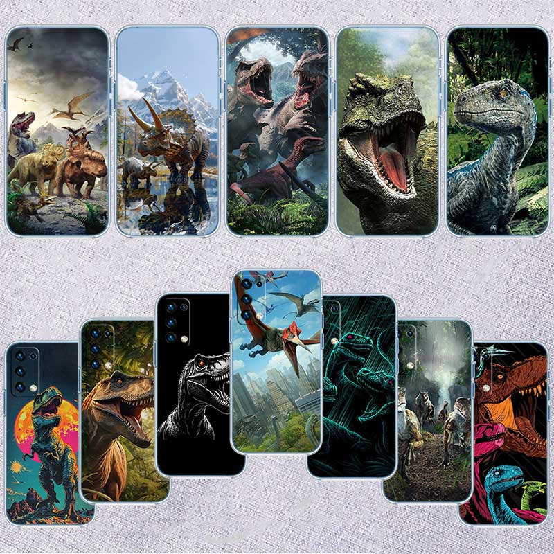 NH18 Dinosaur Transparent Phone Case for Motorola Moto G7 G8 G9 G84 G85 G73 G24 G15 Z2 Play Power Plus