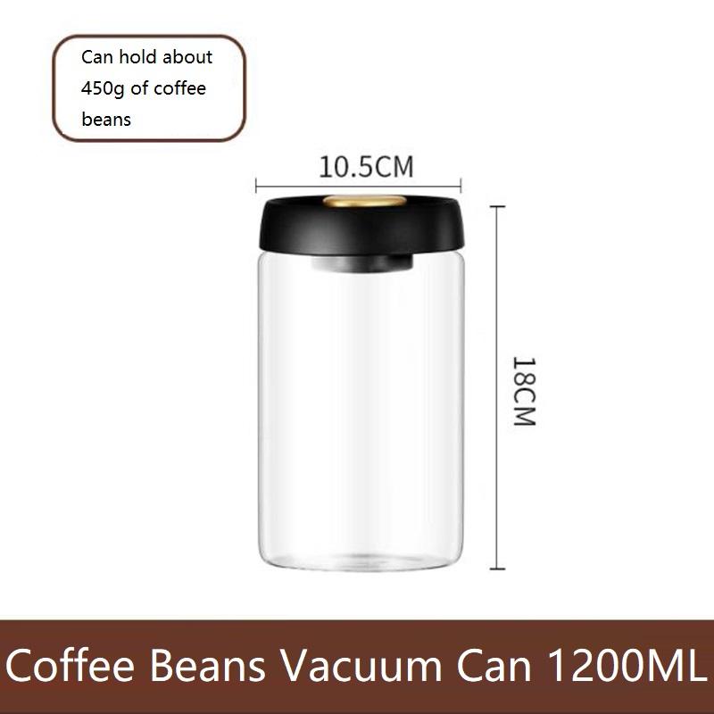 New Bean Coffee Storage Container Vacuum Seal Container Coffee Bean Storage Sealed Container  KFSN01