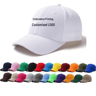 Wool Green Six-Panel Baseball Cap with Printed Logo - Unisex Sports Sun Hat
