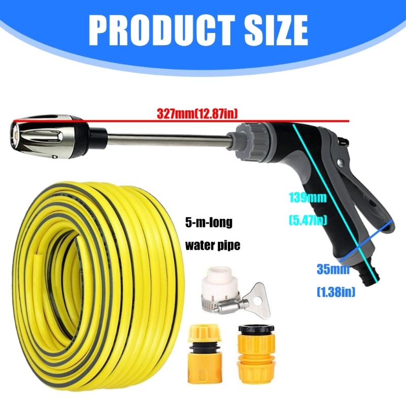 Strong Car Cleaning Water Tool 3 Nozzles Adjustable Sprays Car Wash Sprays for Vehicles Gardening High Pressure Washer