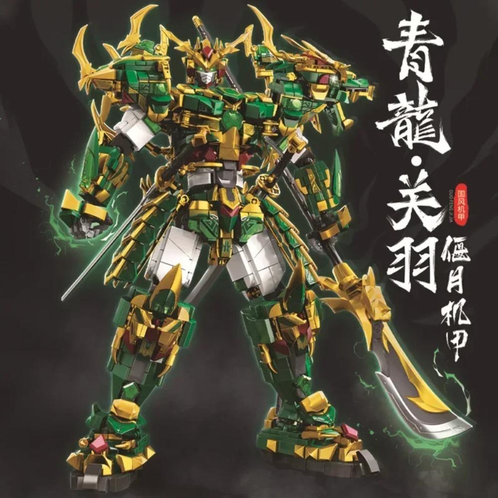 Warrior Mech Robots Model Building Block Toys Sets Monkey King Hero Bull Demon Mecha DIY Mini Bricks Toys For Kids Boys Gifts