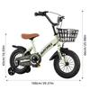 14" Kinderfahrrad mit Stützrädern & Korb Kinderfahrräder Geschenk für Jungen und Mädchen Alter 3-5 Kleinkindfahrrad mit Doppelfunktionsbremse für Anfänger