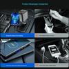Retractable 4-in-1 Car Charger with RGB Ambient Light and Starry Sky Ceiling.