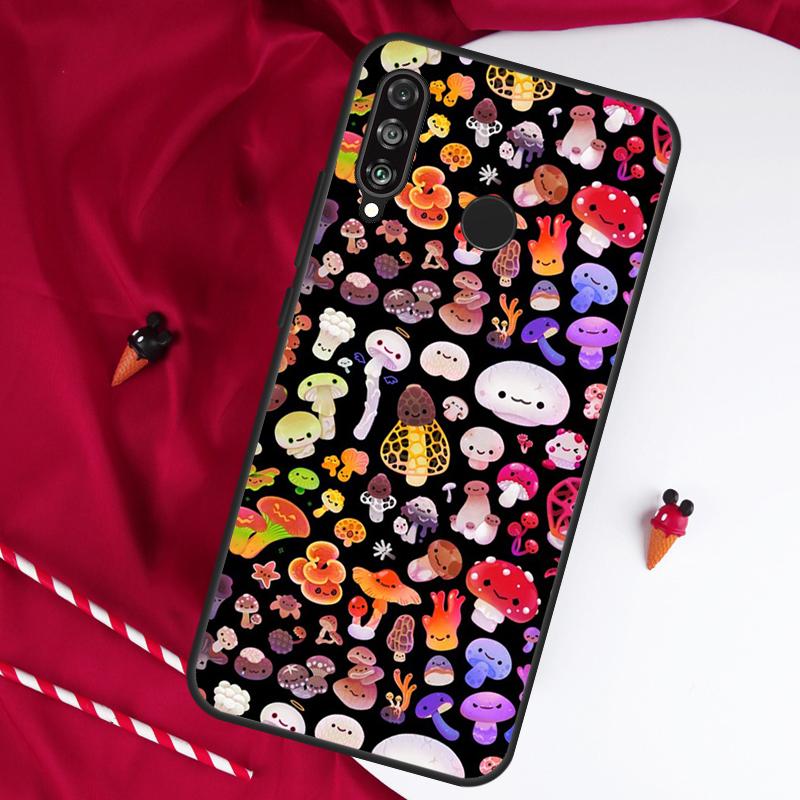Mushroom For Huawei Nova 11 Pro 9 10 SE Y60 Y70 Y90 Y61 Y91 Y73 Y72 12i 11i 8i P20 P30 P40 Lite Case