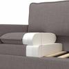 Sofa Taupe 196 x 81 x 87.5 cm Fabric