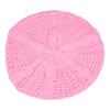 Women Fall Winter Hat Knitted Bonnet Solid Color Elastic Twisted Texture Keep