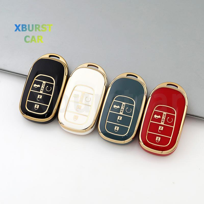 4 5 Buttons Soft Tpu Car Key Case Cover Auto Shell Fob Holder For Honda Civic Accord Hr-V Cr-V Crv Accessories