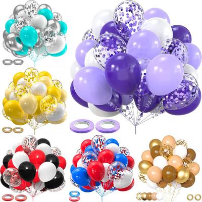 Ensemble de 30 ballons en latex à paillettes pour anniversaires et mariages