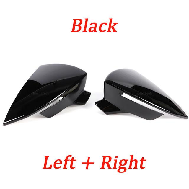 Black For Seat Leon 5F MK3 ST Cupra 2013- Ibiza MK5 Arona 2017-2018 Car Side Rearview Mirror Cover Accessories