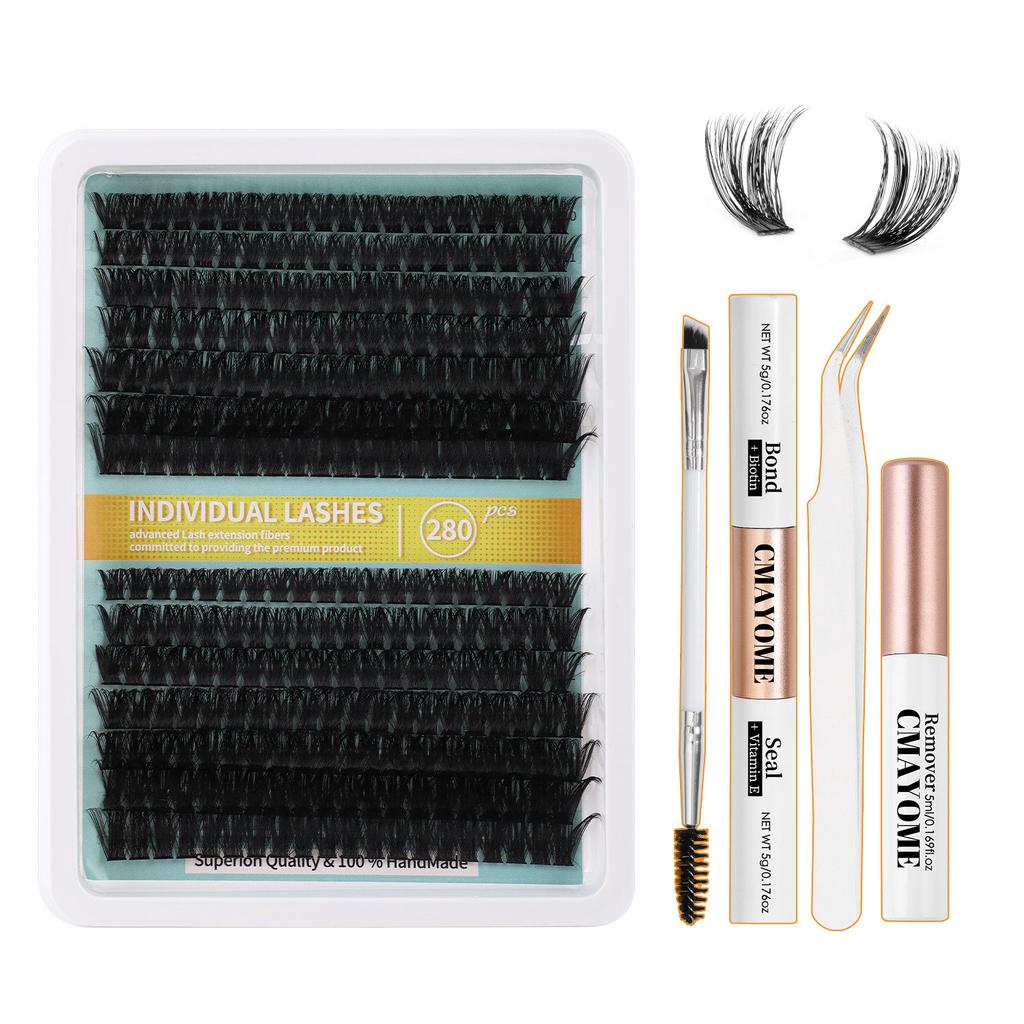 Dense D-Song Single Cluster False Eyelashes Daily Activities Diy Segmented Simulation Curled Eyelashes