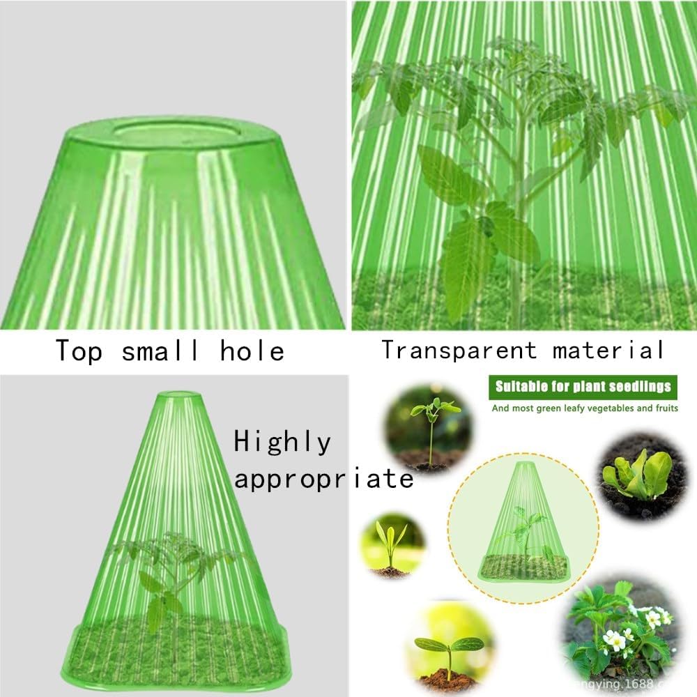 Plant Cloches Cover Reusable Snail Collar Vegetables Growth Box From Insects Bird Plant Protection Plastic Covers Garden Tools