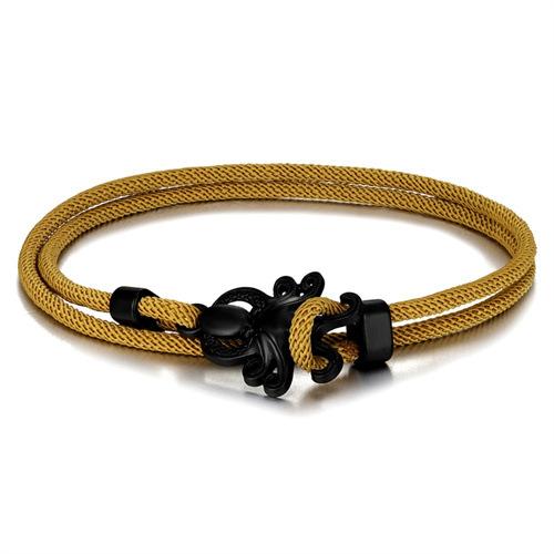 Colored Milan Rope Adjustable Hand Rope Black Octopus Multilayer Bracelet Beach Wind Vacation Wind