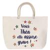 Beach Bag - PLANETEE - Théa She's Amazing - Large Size - Rope Handle - Made In France
