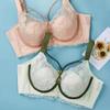 Memory Ring Sexy Lace Ultra-Thin Crystal Cup French Lingerie Large Adjustable Sexy Bra
