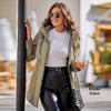 EastRogue New Women's Jacket Spring 2022 High-Quality Mid-Length  Women Coat Stitching Hooded Design Windproof Casual Parkas 8226
